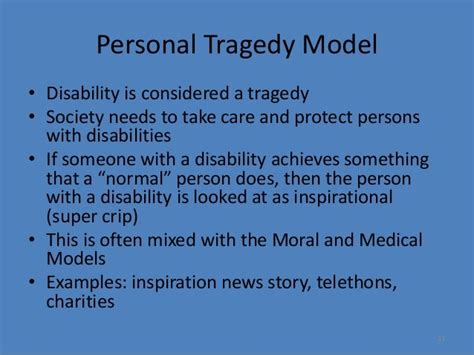 personal tragedy model of disability.